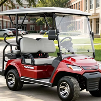 Voiturette de golf électrique A827.2+2 à 2+2 places pour le transport des entraîneurs, des groom et du personnel des clubs équestres.