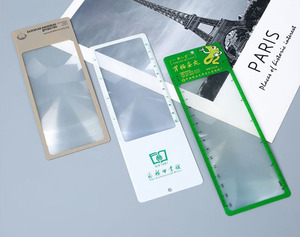 Phong cách dễ thương Fresnel Bookmark Kính lúp cho Kinh Thánh Cuốn sách với người cai trị in - Product Image 3