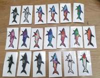 26 Pegatinas 3D Impermeables Paul Et Shark para Decoración de Tablets, Móviles, Neveras, Maletas, CP Jul Omerta Vrunk Shark Sticker