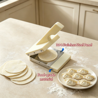 Machine manuelle multifonctionnelle en acier inoxydable 304 de qualité alimentaire pour la fabrication de peaux de raviolis, presse à pâte pour Baozi et gâteaux de lune