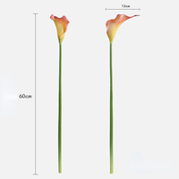 Bunga Calla Lily EVA Real Touch, Bunga Artifisial Realistis Grosir Warna Putih untuk Dekorasi Meja Tengah, Pesta Pernikahan, dan Rumah