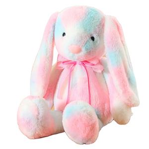 Toptan 42cm çok renkler tavşan gökkuşağı utangaç uzun kulaklar Bunny bebekler dolması hayvan oyuncaklar dolması Bunnies oyuncaklar - Product Image 1