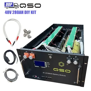 Qishou/Seplos Mason 48V 280 Diy Kit 15Kwh Unit Case With 16S 200A BMS Empty Lithium 12V/24V/51.2V/48V 280Ah Lifepo4 Battery Box