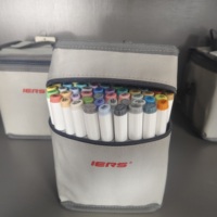 Marqueurs d'art professionnels de haute qualité en plastique à double embout avec pointes fines et biseautées, 200 couleurs, encre à base d'alcool non toxique
