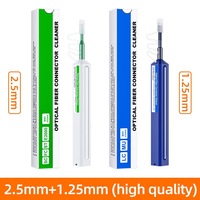 Stylo Nettoyeur de Fibre Optique à Un Clic, Plus de 500 Nettoyages, Outil de Nettoyage à Sec des Faces de Raccordement pour FTTx et Connecteurs Mâle/Femelle