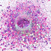 Poudre de paillettes holographiques arc-en-ciel en gros, super brillante, flocons mélangés pour nail art, résine, shaker, squishy, bricolage, artisanat, décoration en vrac