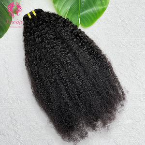Extensiones de Cabello Humano <span class=keywords><strong>Afro</strong></span> Rizado 12A, Paquetes de Cabello Humano <span class=keywords><strong>Afro</strong></span> Rizado 4C con Doble Trama, Extensiones de Cabello Humano Virgen al por Mayor - Product Image 5