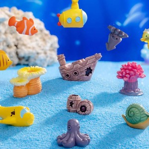 Bán buôn sáng tạo dưới nước Thế giới cá san hô tàu ngầm vi cảnh quan cảnh quan nhỏ đồ trang trí Nhựa Tùy chỉnh thủ công - Product Image 2