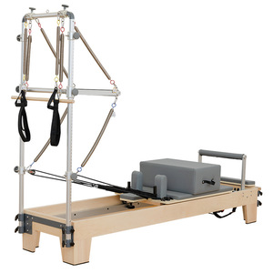 Cama de Pilates para Ejercicios de Core, Estudio de Yoga, Uso Dual en Casa, Tres en Uno, Madera Gris, Estilo Loft de Shandong - Product Image 5