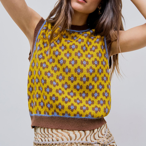 Gilet pull personnalisé pour femme, style vintage, sans manches, en tricot, pull sans manches pour femme - Product Image 6