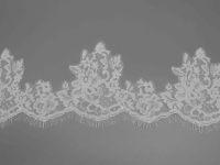 Dentelle extensible florale en nylon et élasthanne de 17 cm, directement de l'usine, pour lingerie et vêtements de mariée