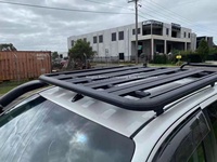 Offre Spéciale Multifonctionnel Noir En Aluminium Toit Rack Plate-Forme De Voiture Porte-Bagages Pour Jimny/LC200/Pajero/Y62