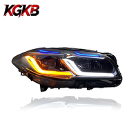 Ensemble de phares LED KGKB pour BMW Série 5 F10 F18 520i 523i M5 2011-2017 Style G38 Spoon Double Couleur DRL Double Lentille de Projecteur