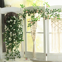 Vignes de roses artificielles réalistes imprimées en 3D pour mariage, fête des Mères, photographie en extérieur, aménagement paysager et décoration intérieure