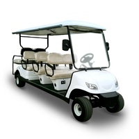 Voiturettes de golf électriques CE 8 places, automatiques, PICKUP, <50000 Km, batterie plomb-acide, LANGQING 48V/3KW, 8 sièges, 22 km/h, 4505*1220*1950mm