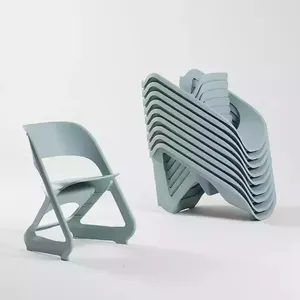 Neue Esszimmer möbel Rückenlehne Sessel Kunststoff Stapelbarer Esszimmers tuhl