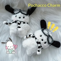 Peluche chien Kawaii super douce en coton PP, jouet anti-stress, poupée animale en maille de dessin animé pour décoration intérieure et cadeau