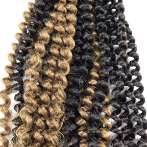 Extensiones de Cabello Sintético de Fibra de Alta Temperatura de 18 Pulgadas, Rizadas y Onduladas, con Clip, para Cosplay, Uso Médico y <span class=keywords><strong>Teatral</strong></span> - Product Image 3