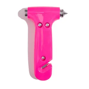 Super Cute Safety Hammer Auto Glass Window Breaker & Seat Belt Cutter strumento di fuga di emergenza per le donne