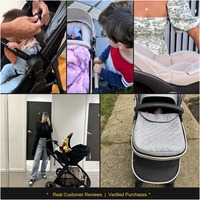 Poussette Bébé 2025 Nouvelle Légère Pliable Système de Voyage Haut de Gamme Landau Double Sens Absorption des Chocs 0-6 Mois