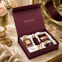 Boîte cadeau en papier magnétique personnalisée de luxe, boîte d'emballage rigide pliable recyclable avec couvercle magnétique pour parfum, rouge à lèvres, cosmétiques