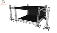 Sistema de Entramado de Aluminio para Eventos al Aire Libre, Altura Ajustable, Antioxidante, Certificado CE/ISO/TUV, Patas Ajustables Portátiles