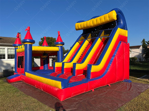 어린이를위한 핫 세일 작은 풍선 바운서 성 게임 풍선 하우스 파티 점프 튀고 슬라이드 콤보 야외 - Product Image 5