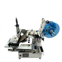 Machine d'étiquetage semi-automatique à table coulissante 110V 60Hz avec rouleau à friction et écran tactile