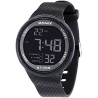 Jam Tangan Elektronik LED Pria Olahraga Selam Tahan Air 100M Sederhana Bahan Stainless Steel Resin Garansi 1 Tahun