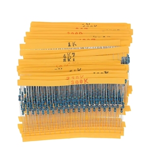 Kit Surtido de Resistencias de Película Metálica de 0.25W, 30 Tipos, 1/4W, 1%, 20 de Cada Uno, Total 600 Piezas: 47/220/1K/10K/<span class=keywords><strong>K</strong></span>/68K/100K/<span class=keywords><strong>K</strong></span>/1M - Product Image 4