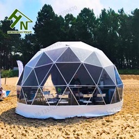 Vente flash : Tente dôme ronde blanche de 6 m et 7 m pour le camping en plein air