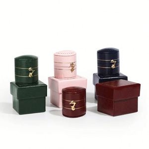 Caja de regalo de papel con cajón para embalaje de joyería de anillo logotipo personalizado pequeño - Product Image 3