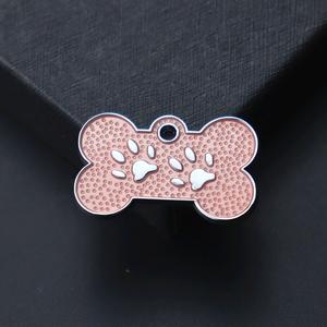 Etiquetas de aleación de hueso para mascotas, collares de huellas de <span class=keywords><strong>perro</strong></span> a la moda, etiquetas decorativas, placas de identificación grabadas - Product Image 6