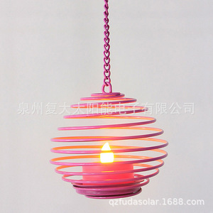 Solar Garden <b>Light</b> Iron Hanging <b>LED</b> Candle Lamp Outdoor Decor With <b>Light</b> <b>Sensor</b> And Mono Si Solar Cell - Product Image 4