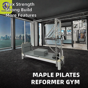 เครื่องออกกำลังกายพิลาทิสแบบฮาล์ฟทาวเวอร์ รุ่นปรับแต่งได้ ผลิตจากไม้เมเปิลคุณภาพสูง ทนทาน พร้อมคุณสมบัติปรับระดับได้ เหมาะสำหรับใช้ในฟิตเนสเชิงพาณิชย์ - Product Image 3