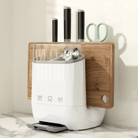 Couteau de cuisine organisateur ménage couverts planche à découper support de rangement avec plateau de récupération comptoir vidange ustensiles de cuisine Tube