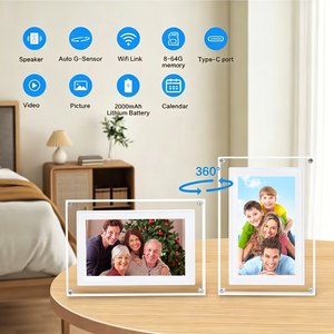 Cornice Digitale WiFi da 5 Pollici con Schermo IPS da 4GB, Portafoto Digitale in Acrilico, Espositore per Regali di Compleanno - Product Image 5