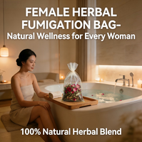 Paket Mandi Uap Herbal Wanita 1kg Dengan Kelopak Mawar Kering untuk Pemulihan Pasca Melahirkan, Pengondisian Tubuh, Detoks, dan Peningkatan Keringat