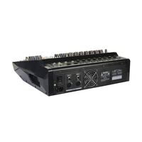 Console de mixage audio professionnelle 8 canaux avec amplificateur et 16 DSP USB pour contrôleurs DJ