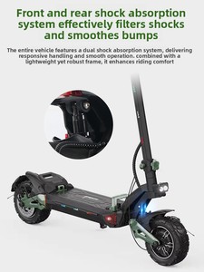 Scooter de Alta Potencia de 1200w, Serie de Doble Tracción, Largo Alcance, Plegable, Motor de Doble Tracción, Potencia 1200w*2, Potencia 1500w - Product Image 4
