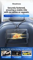 Support de tablette pour voiture à ventouse pour siège arrière, support d'iPad rotatif à trois axes monté sur l'appuie-tête, spécialement conçu pour les sièges baquet