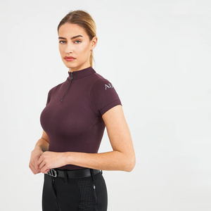 Camiseta <span class=keywords><strong>Polo</strong></span> de Equitación para Mujer con Cierre de Cremallera, Diseño Nuevo y Personalizado OEM - Product Image 3