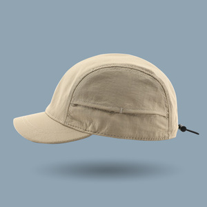 Quick-Drying Baseball <b>Cap</b> Gray Unisex Sun Protection Outdoor Sports Hat Breathable Waterproof <b>Flat</b> Brim <b>Design</b> - Product Image 3