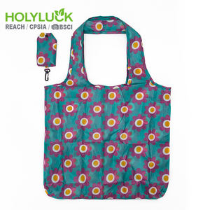 Buste regalo in Nylon 210 Rip Stop sacchetti della spesa in poliestere pieghevoli con Logo personalizzato e custodia portatile per - Product Image 3