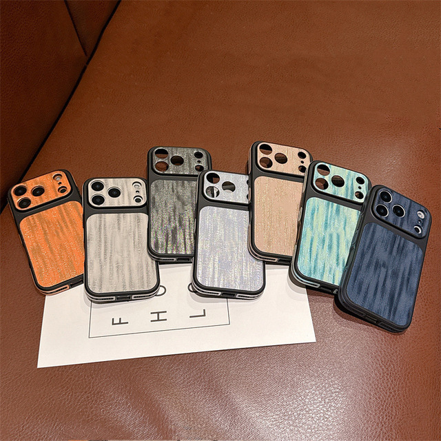 Luxury Side Gilded Shining Mobile Phone case for iphone 17 Promax 15 14 Plus Shell Shockproof Coque Man Business Back Cover