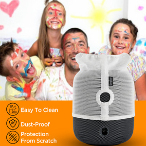 ฝาครอบกันฝุ่นลำโพงแบงเชียร์สำหรับโฮมพอด <span class=keywords><strong>2</strong></span> ผ้าตาข่ายทนทานพร้อมรูชาร์จไนลอนคุณภาพสูง 100% สีขาว - Product Image 5