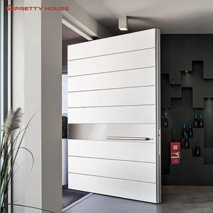 Porte extérieure italienne moderne en métal de haute qualité Portes pivotantes extérieures en aluminium pour villa - Product Image 2