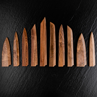 Funda Magnética para Cuchillos de Sushi y Sashimi Grandsharp, Funda de Madera de Nogal para Cuchillos de Salmón, Protector de Hoja de Madera Saya