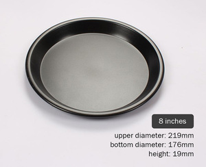 6/8/9 pollici di grado alimentare in acciaio al carbonio pan <span class=keywords><strong>pizza</strong></span>, <span class=keywords><strong>antiaderente</strong></span> pan <span class=keywords><strong>pizza</strong></span> - Product Image 4