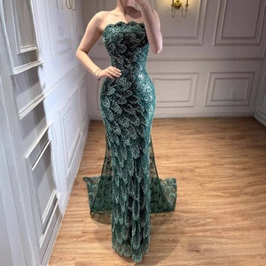 Serene Hill LA73117A <strong>Emerald</strong> Green Mermaid Evening <strong>Dress</strong> 2026 Strapless Formal Party Gowns for Red Carpet Gala Events - Product Image 5